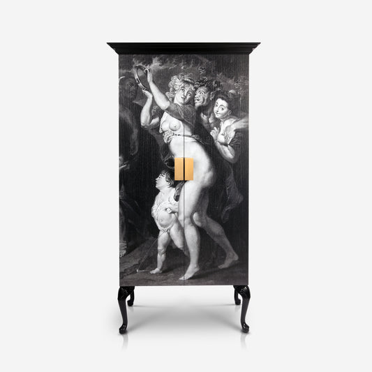 Silenus Wardrobe by Hekla Property combining classical art and modern design.