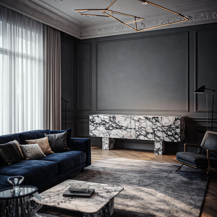 Sirens Sideboard — Calacatta Viola Edition