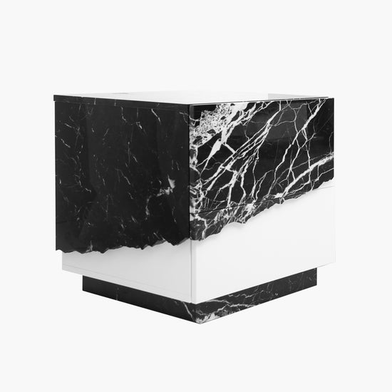 Gullfoss Collection nightstand – two push-to-open drawers
