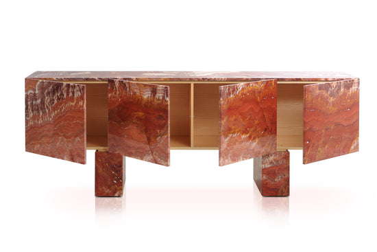 Hekla Property Sirens furniture piece in polished onyx