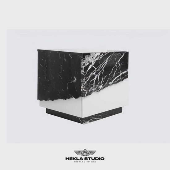 Gullfoss Collection nightstand – two push-to-open drawers