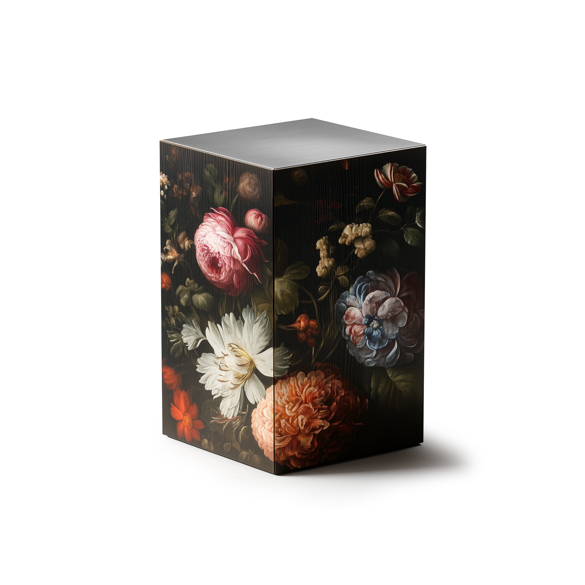 Hekla Property artistic floral furniture. Stainless steel